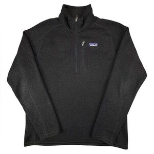 Patagonia | 1/4 Zip Better Sweater | Black | Medium | Excellent  Condition